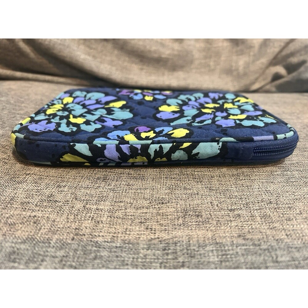 Vera Bradley E Reader Tablet Sleeve Indigo Pop Blue Purple Green Floral - Picture 4 of 10